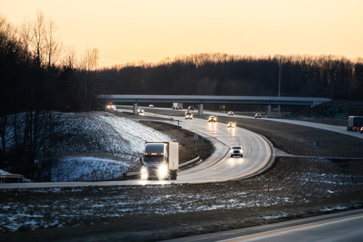 truck highway protest