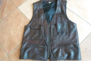 leather motorcycle vest
