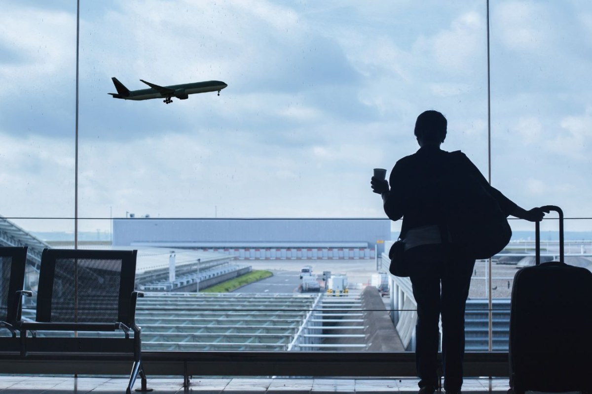 airport terminal night