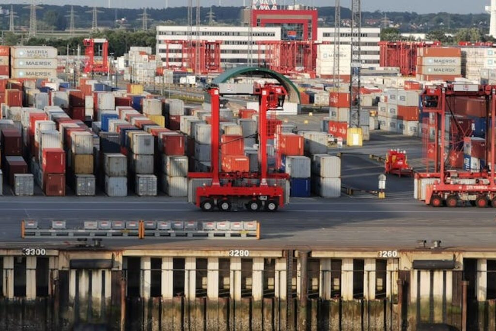 intermodal container truck