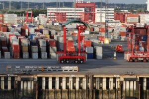 intermodal container truck