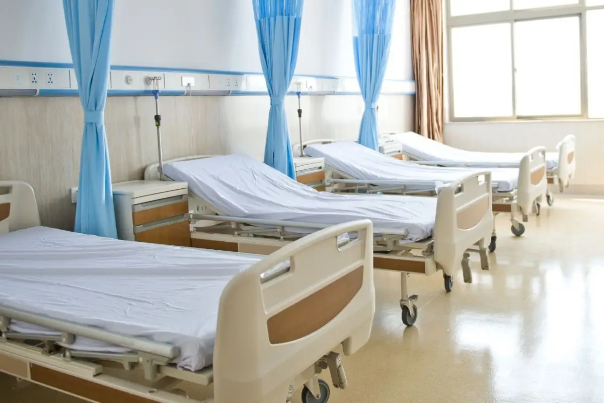 hospital protest flags