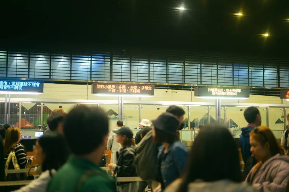airport check-in counter