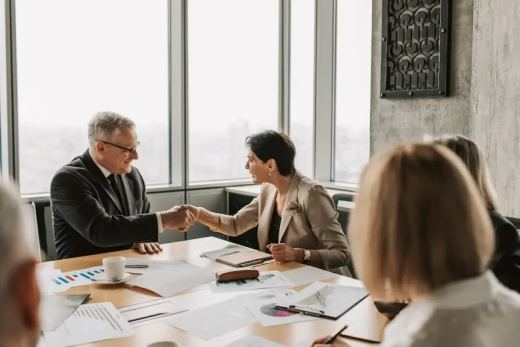 business meeting handshake