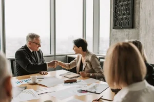 business meeting handshake
