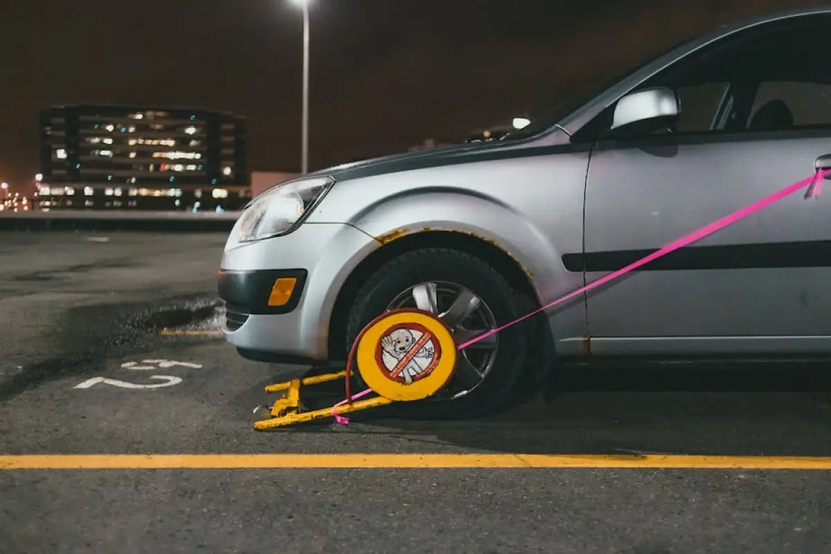 car parked illegally