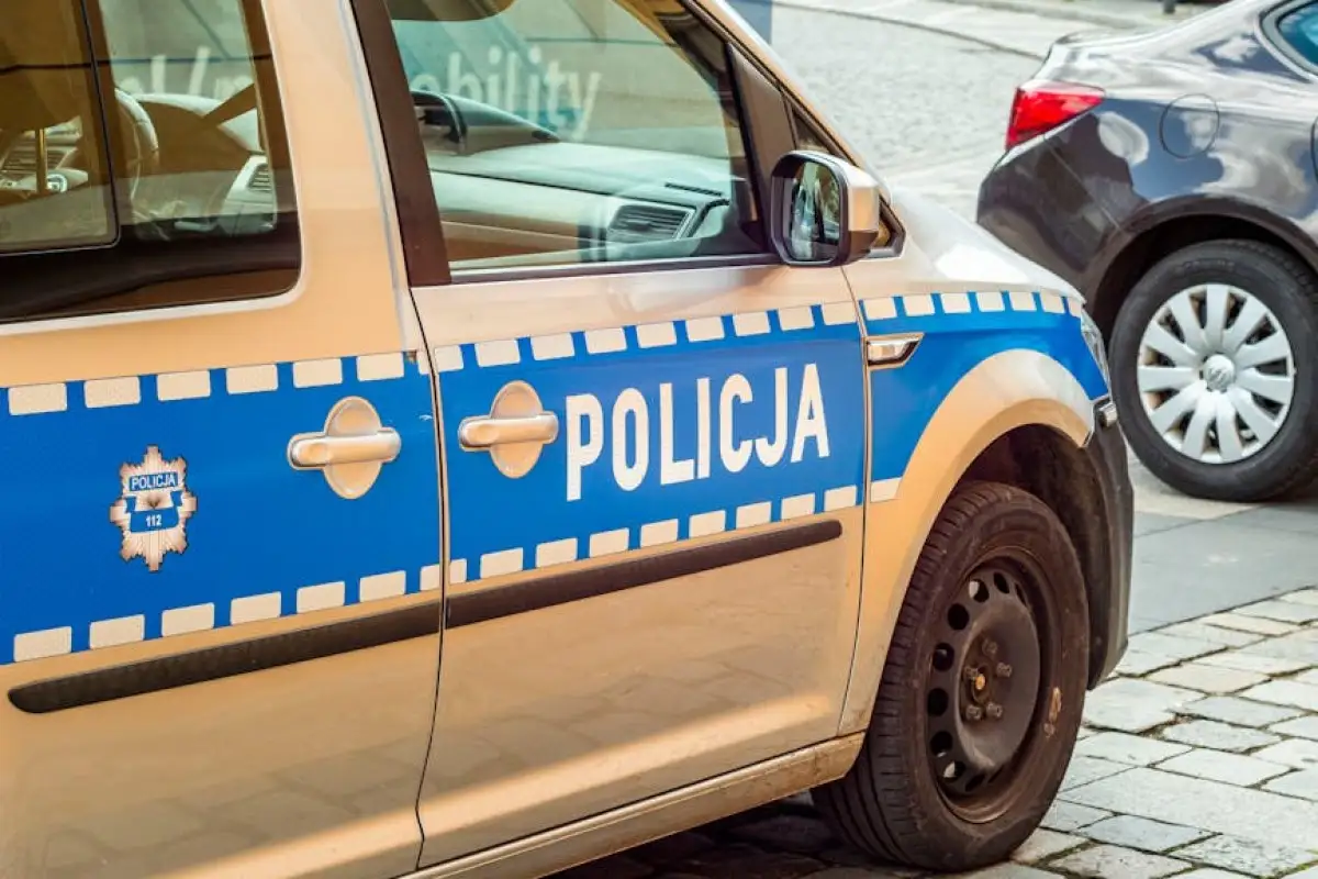 Polish municipal police patrol
