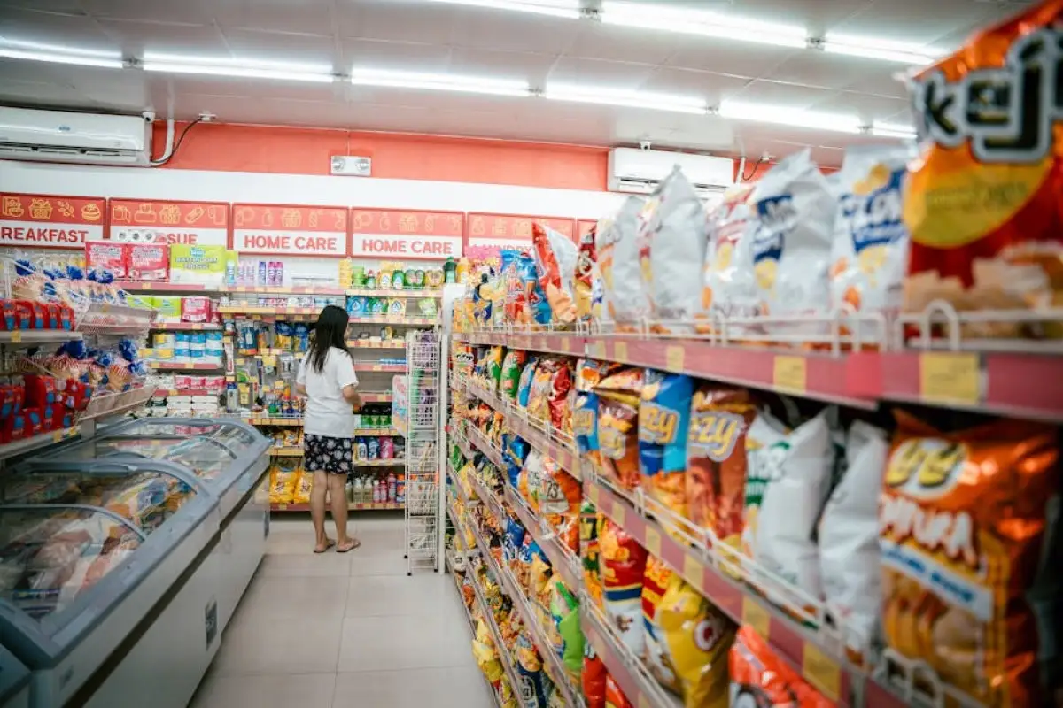 supermarket interior