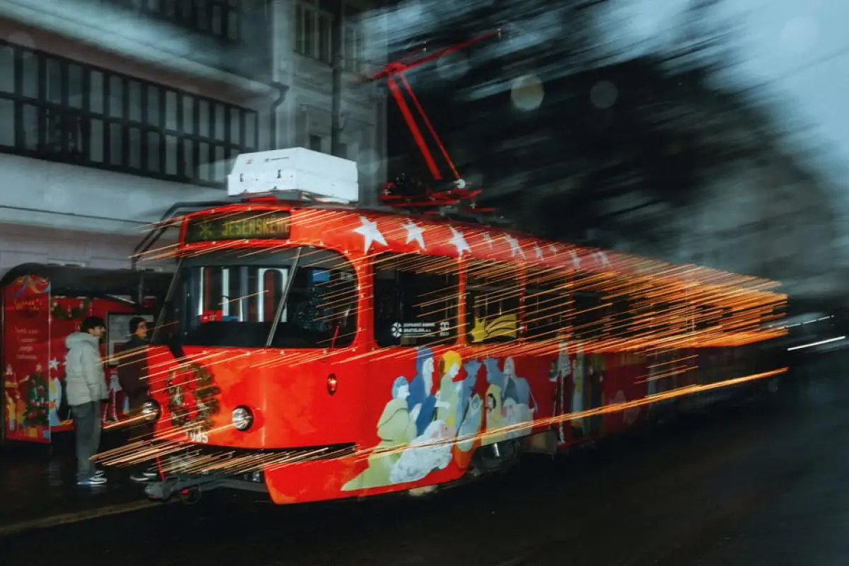 new modern tram