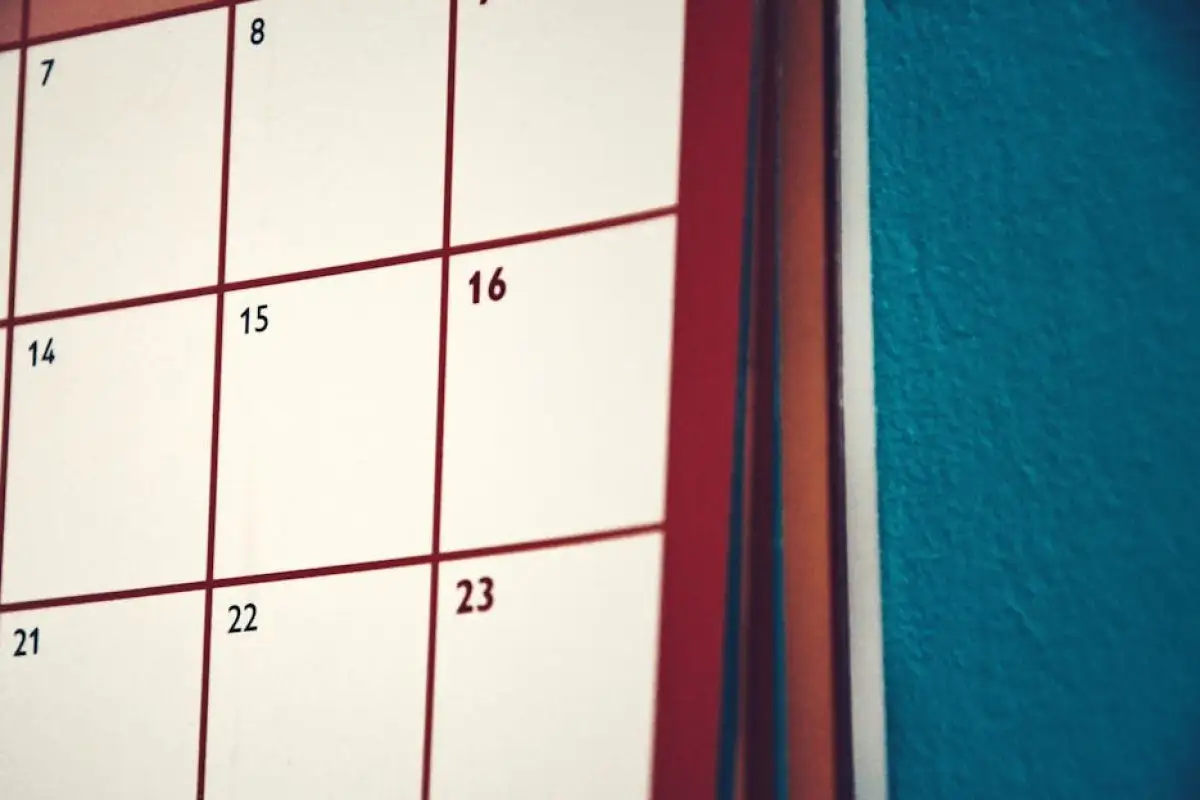 calendar with date