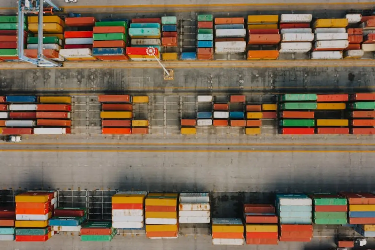 logistics warehouse containers