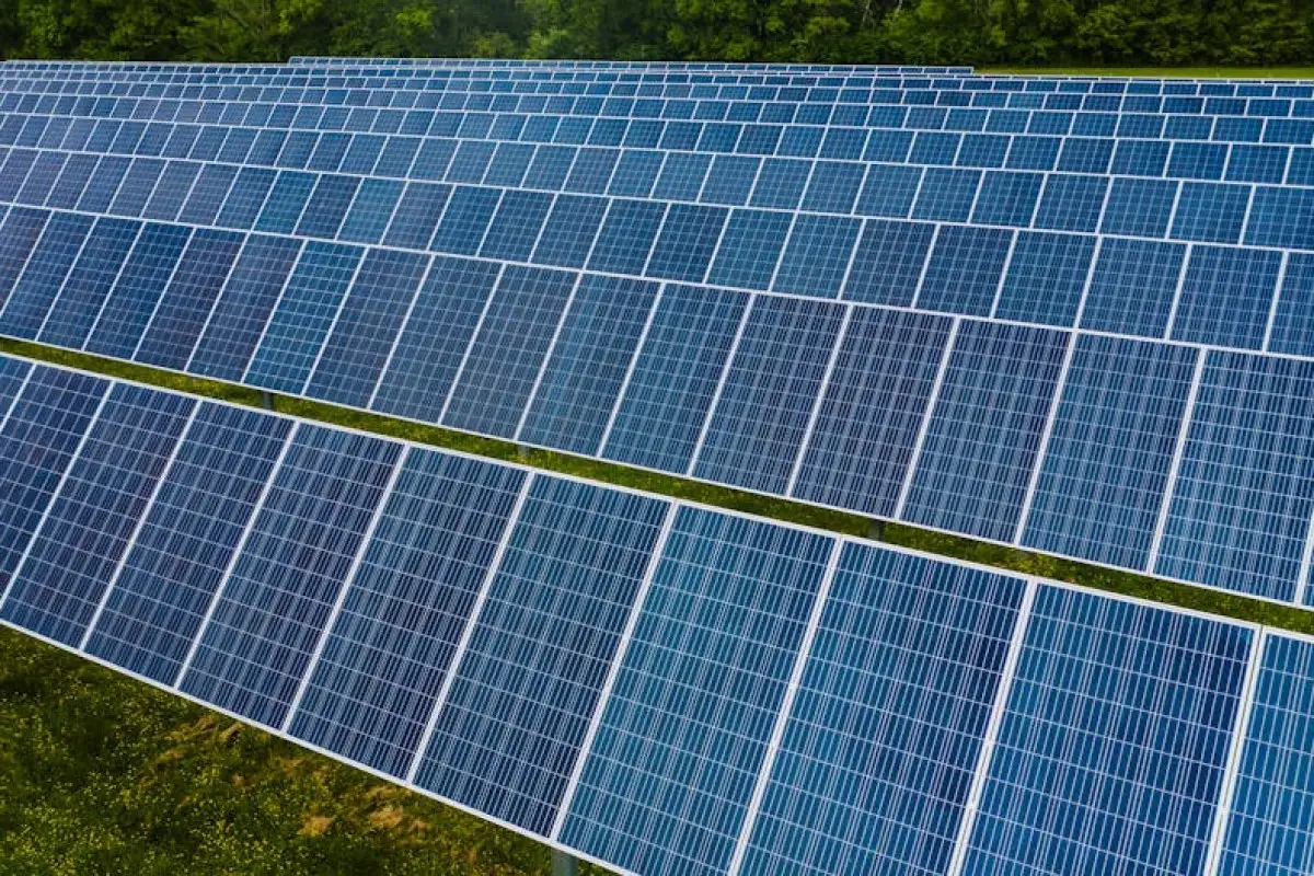 solar farm panels