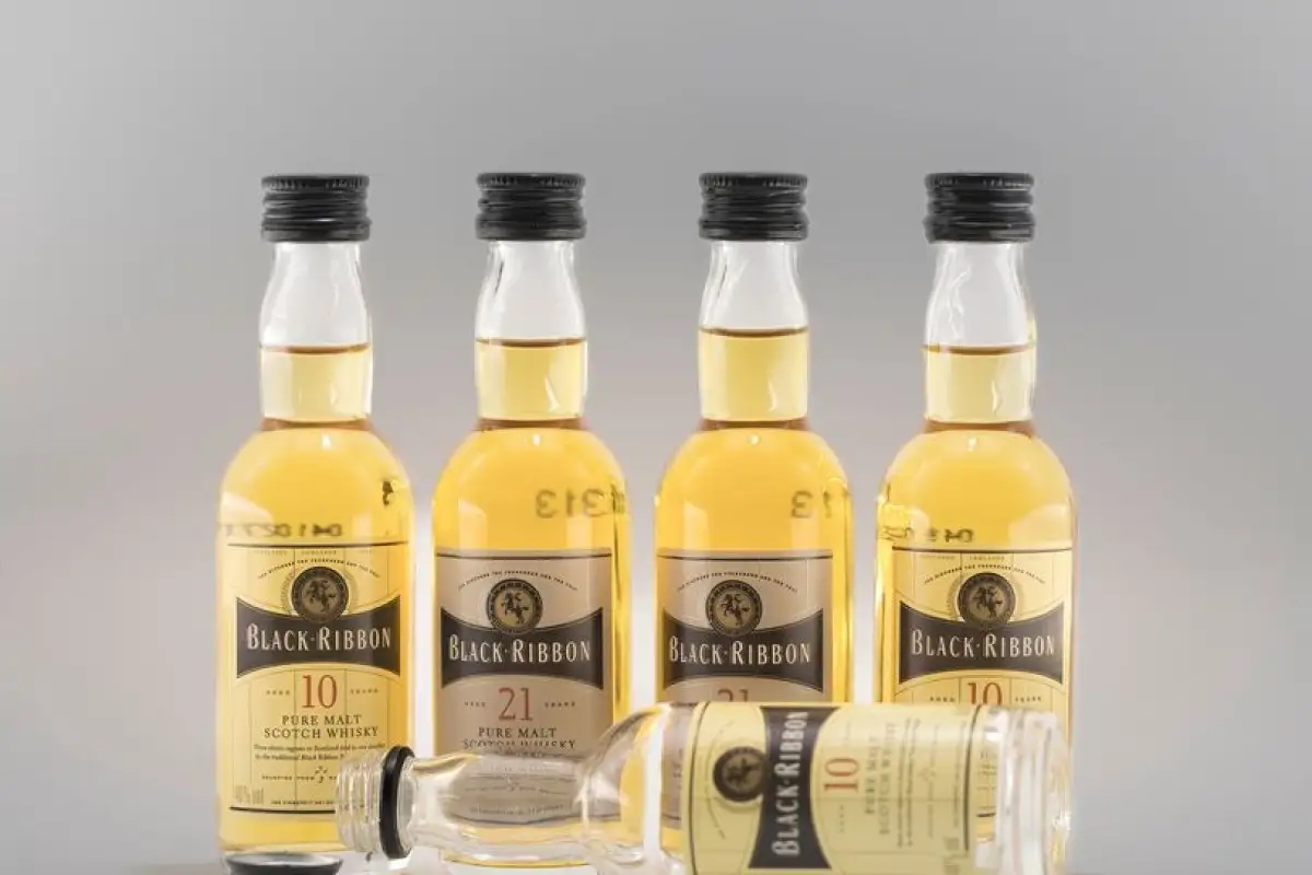 small alcohol bottles