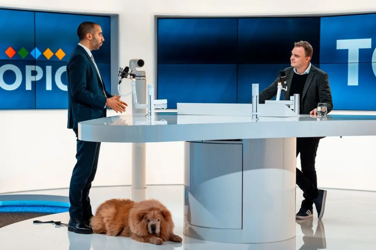 TV news studio
