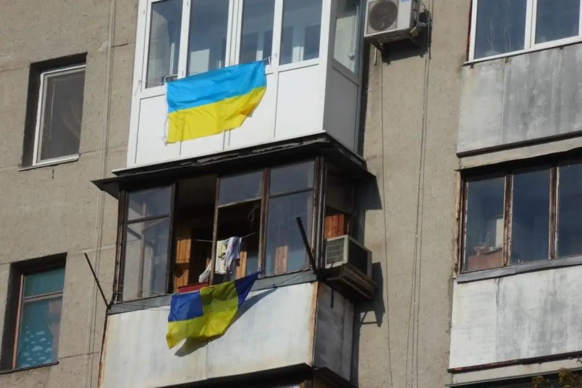 Polish Ukrainian flags