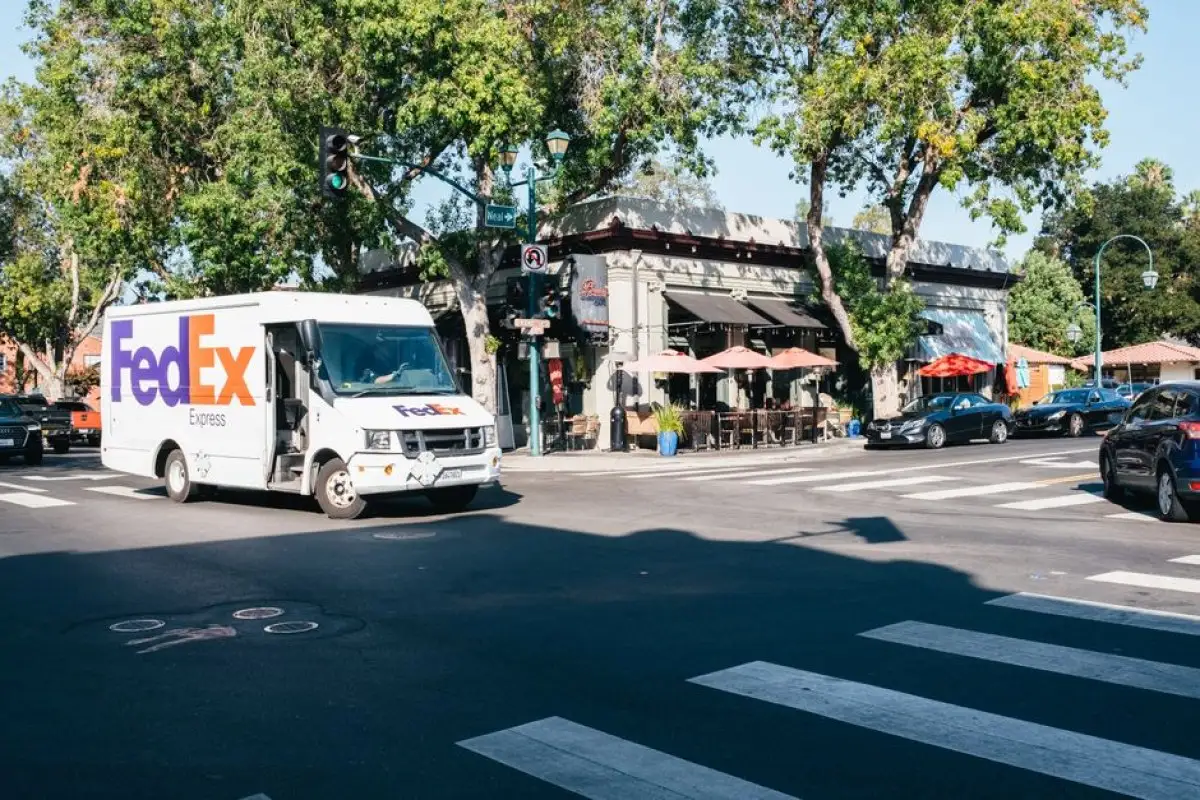FedEx delivery truck