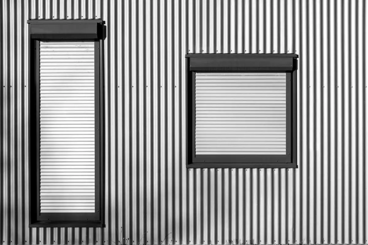 aluminum foil window