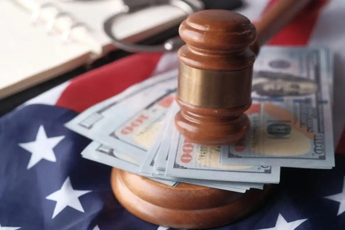 money and court gavel