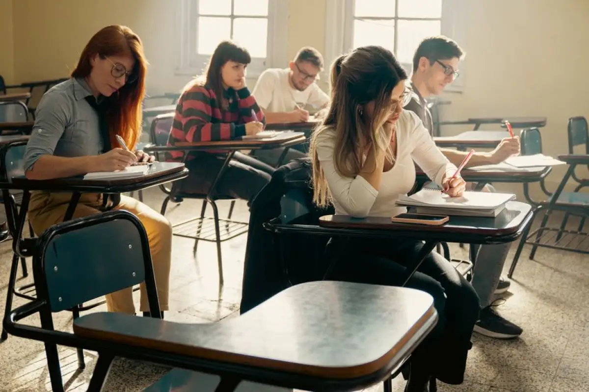 exam hall students