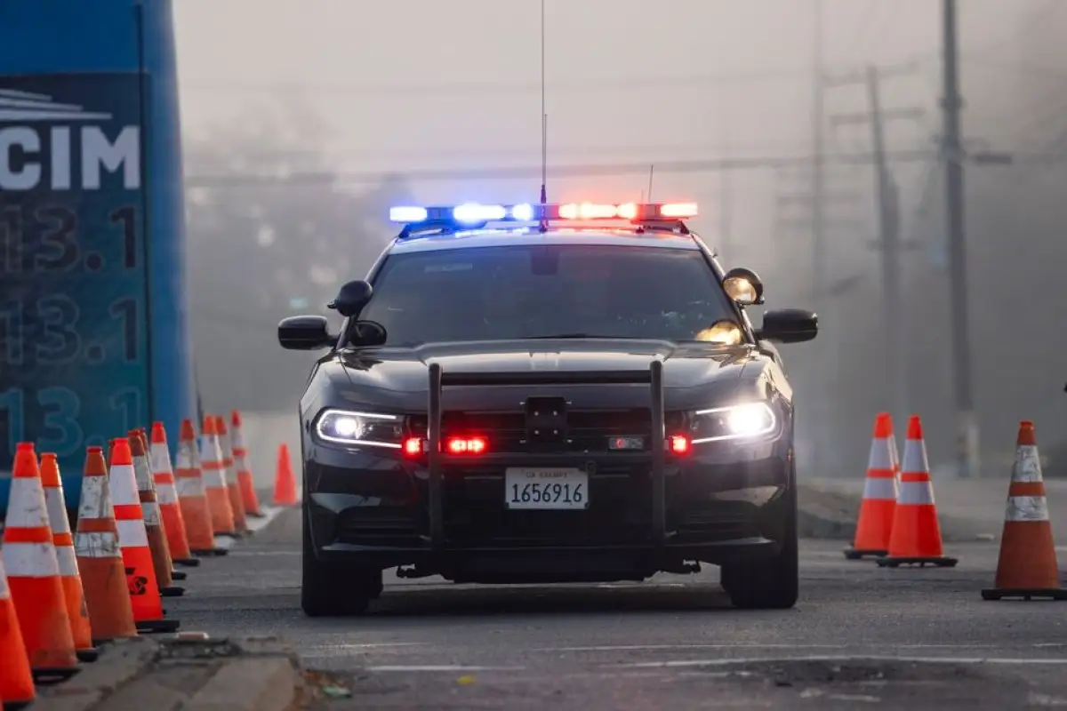 truck police highway