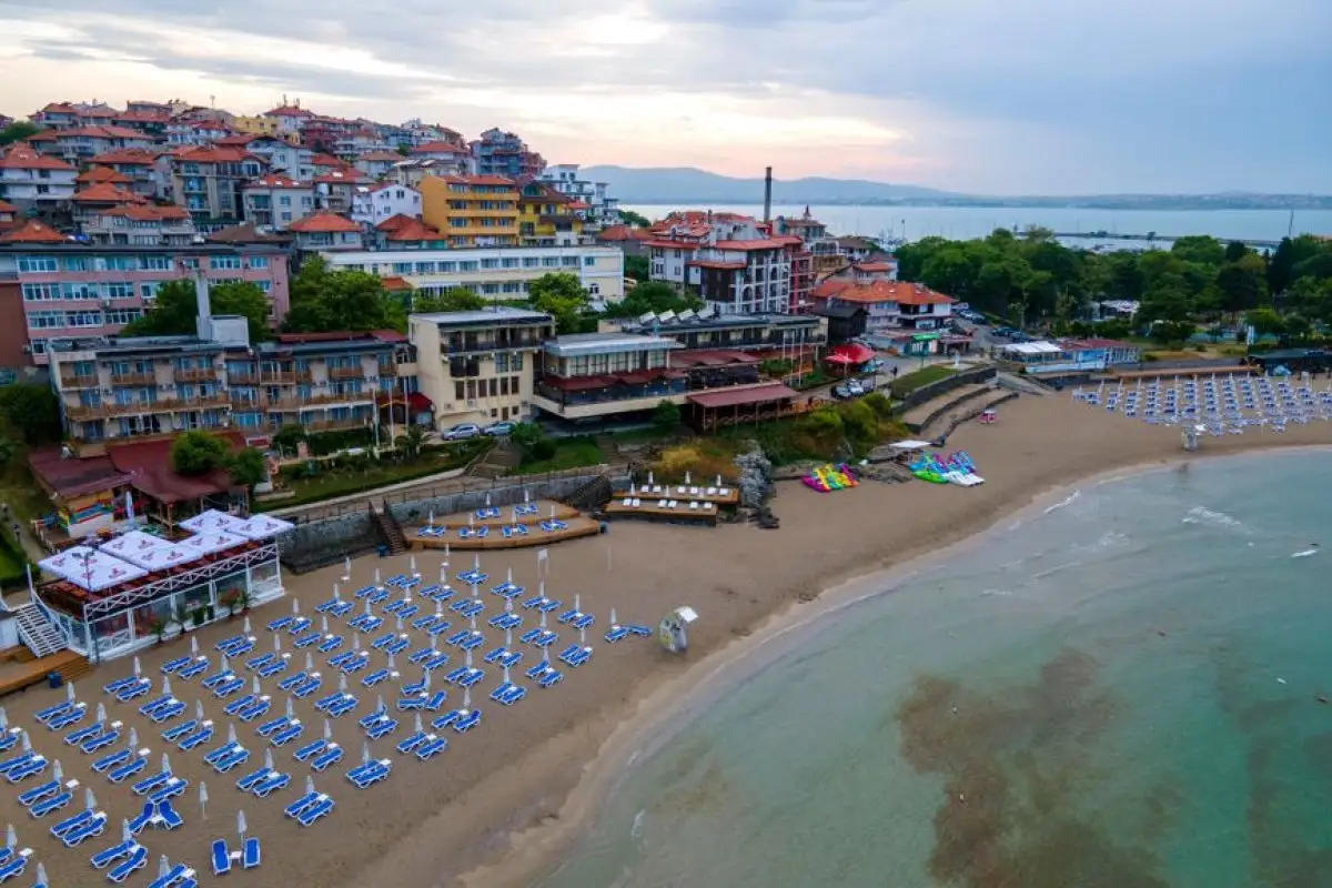 Bulgaria Black Sea resort empty beach