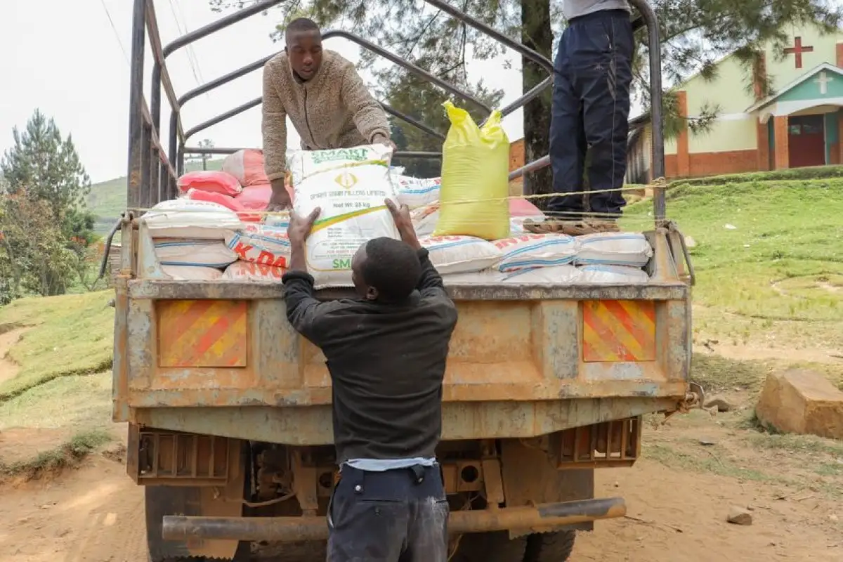 truck delivering supplies