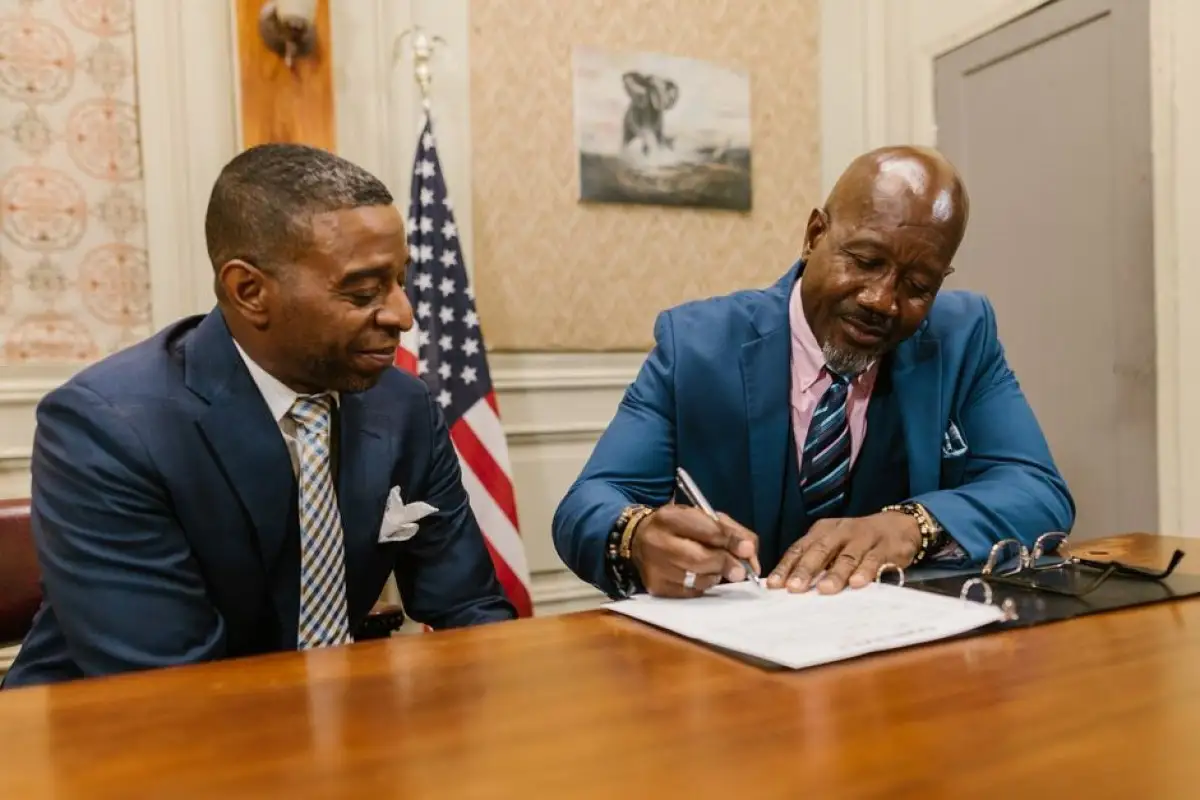 President signing law