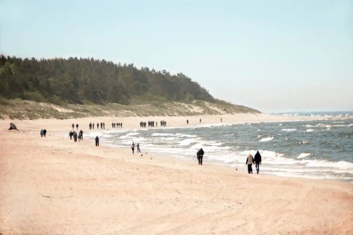 Baltic sea beach warning